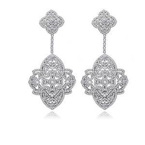 3ct Filigree Earrings